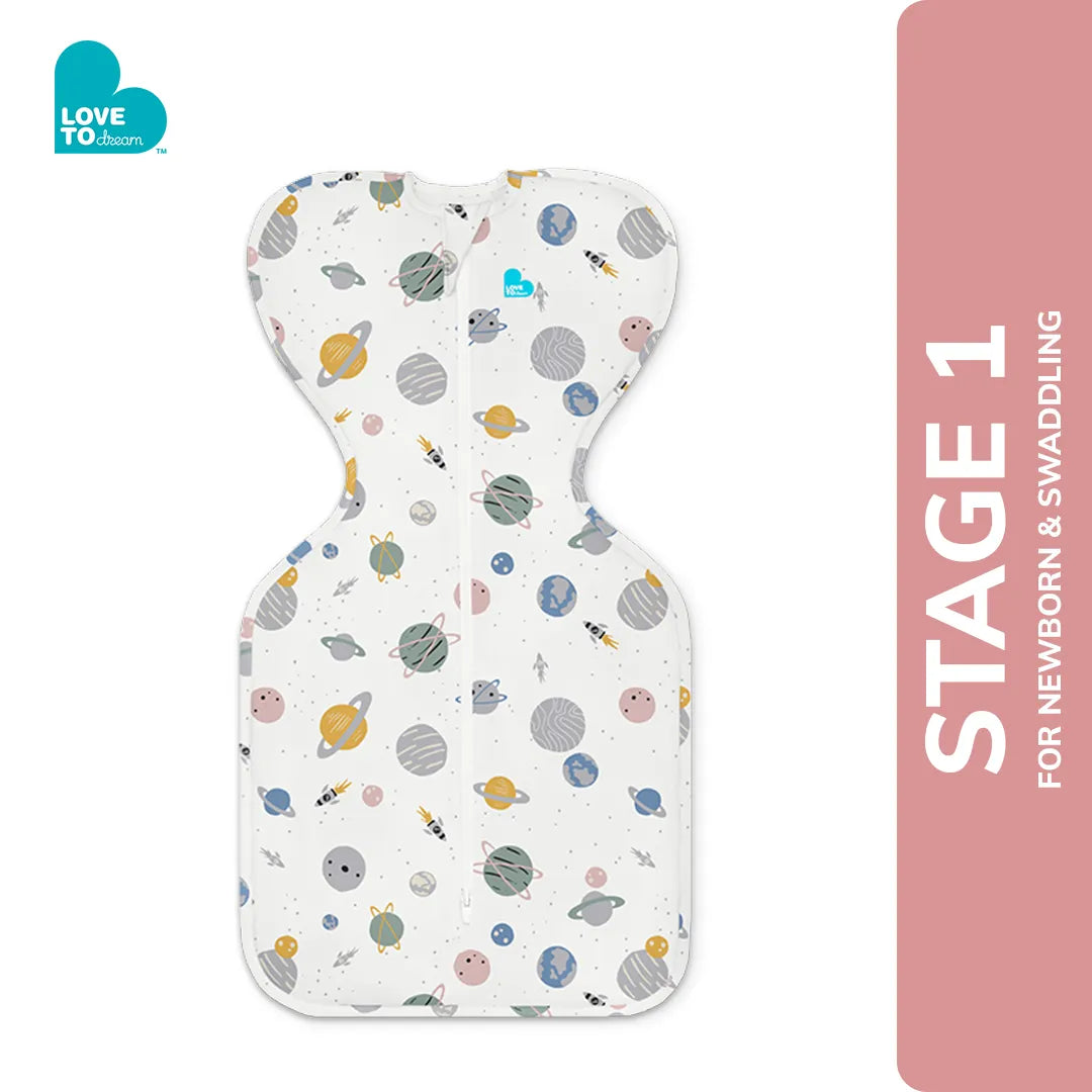 Love to Dream Swaddle Up Desco Lite Space 0.2 TOG - Stage 1