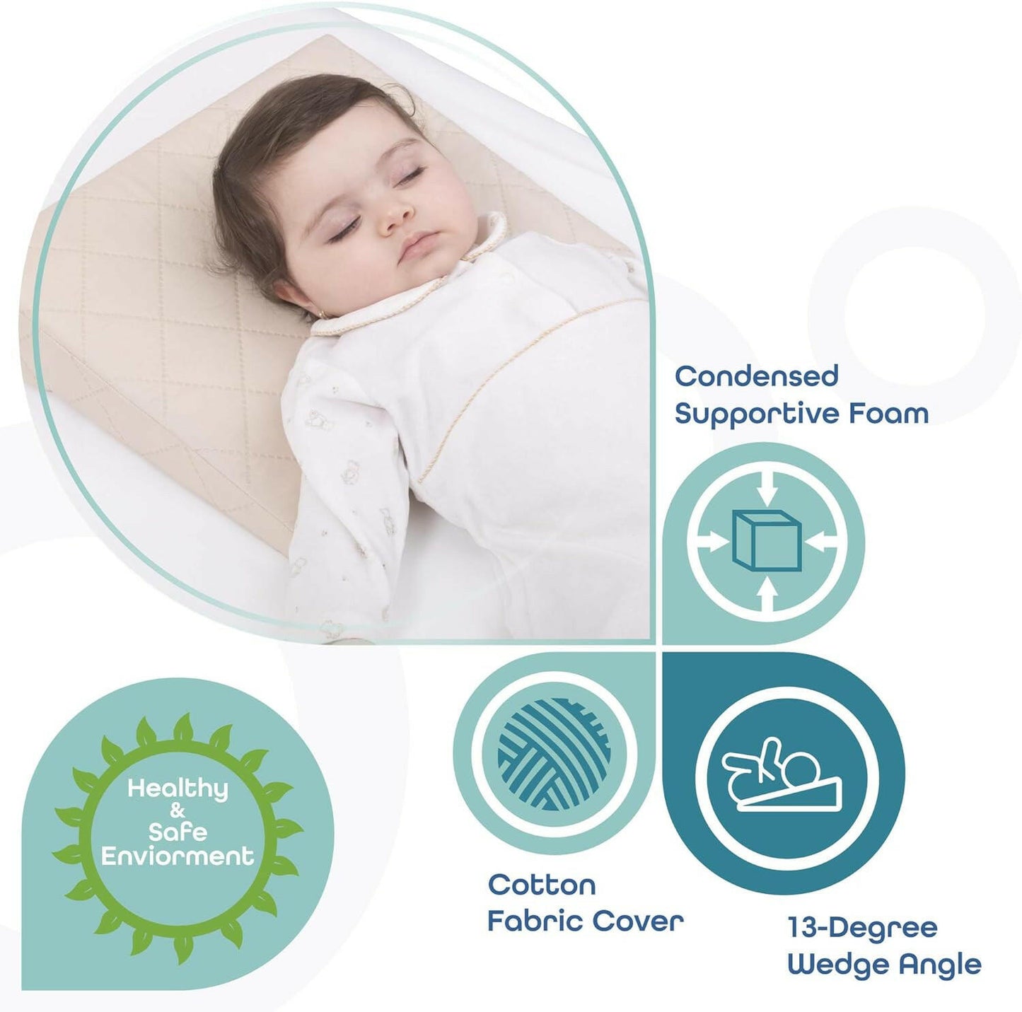 MOON  Universal Crib Wedge - Beige