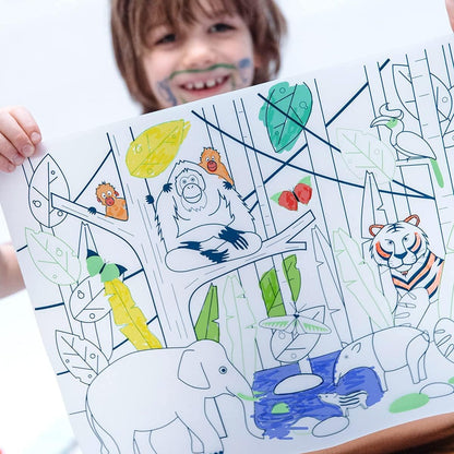 Super Petit Colouring Playmat Wildlife Collection