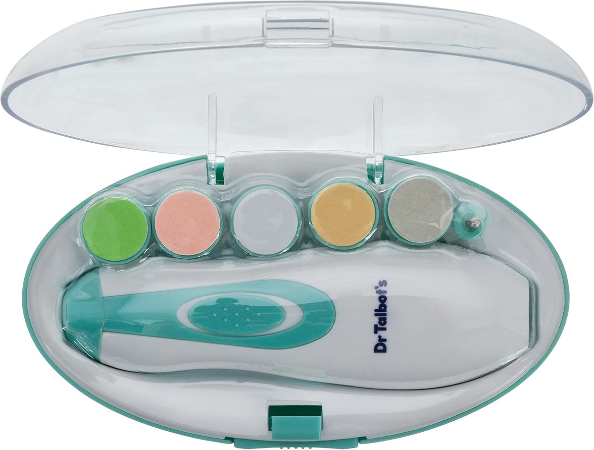 Dr. Talbot's Baby Nail Buffer Electric File with Hygienic Case & LED
