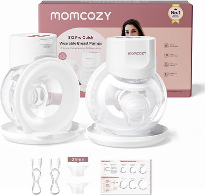 Momcozy Wearable Breast Pump S12 Pro Quick (White)