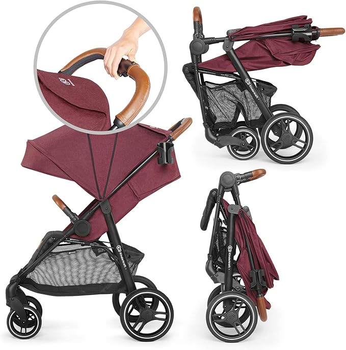 Kinderkraft - Grande Stroller - Burgundy