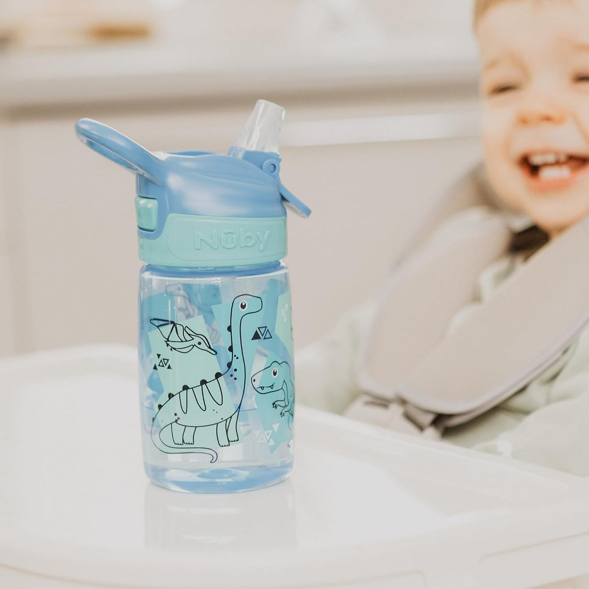 أكواب Nuby Incredible Gulp (ديناصورات) - عبوة من قطعتين