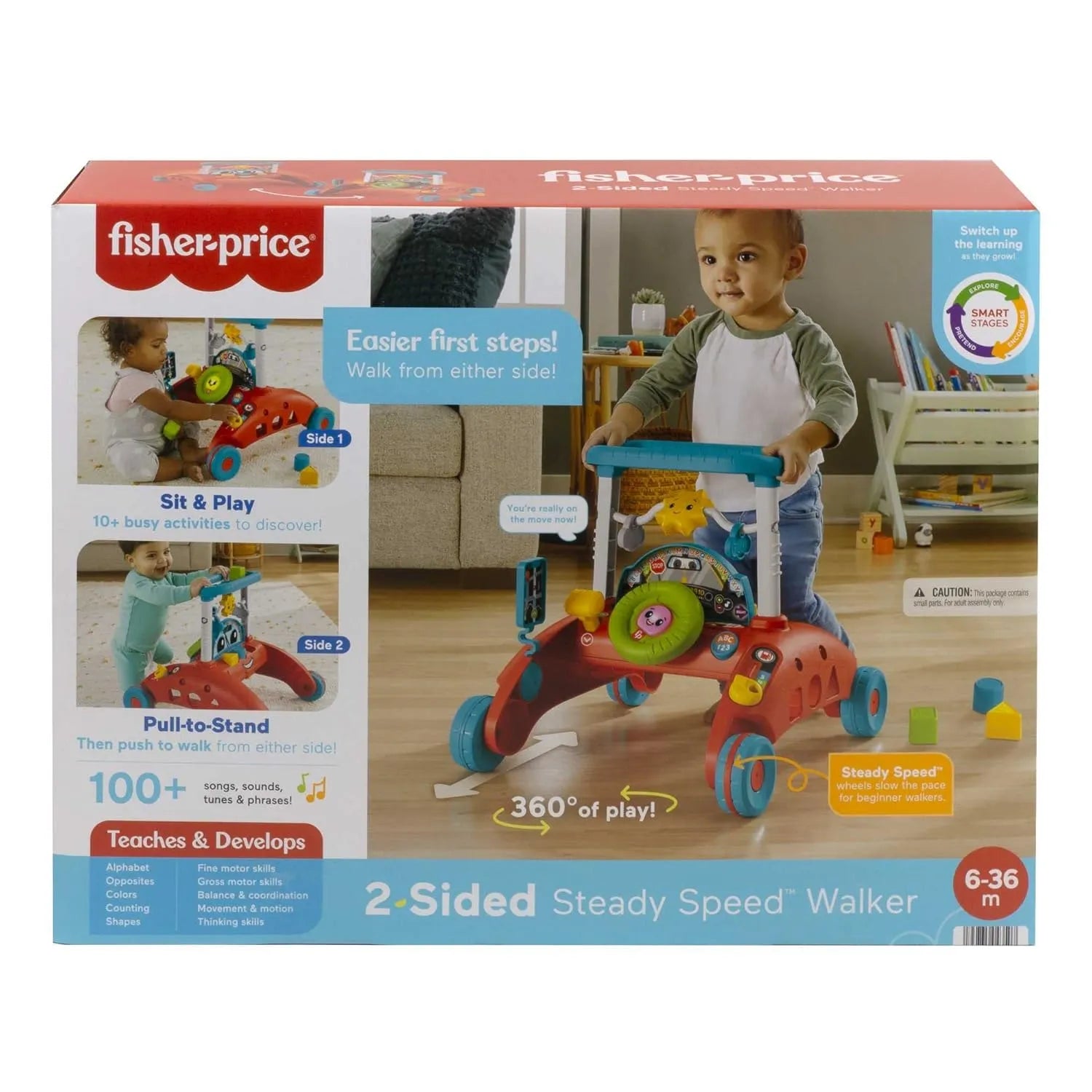 Fisher Price  2-Sided Steady Speed Walker