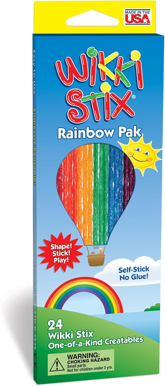 Wikki Stix Rainbow Pak, 3m+