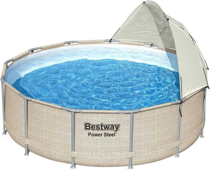 Bestway Cranberry Power Steel Swimming Pool Set (13' x 42"/3.96m x 1.07m)