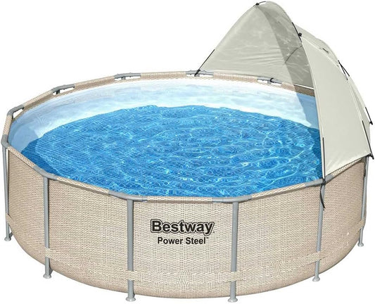 Bestway Cranberry Power Steel Swimming Pool Set (13' x 42"/3.96m x 1.07m)
