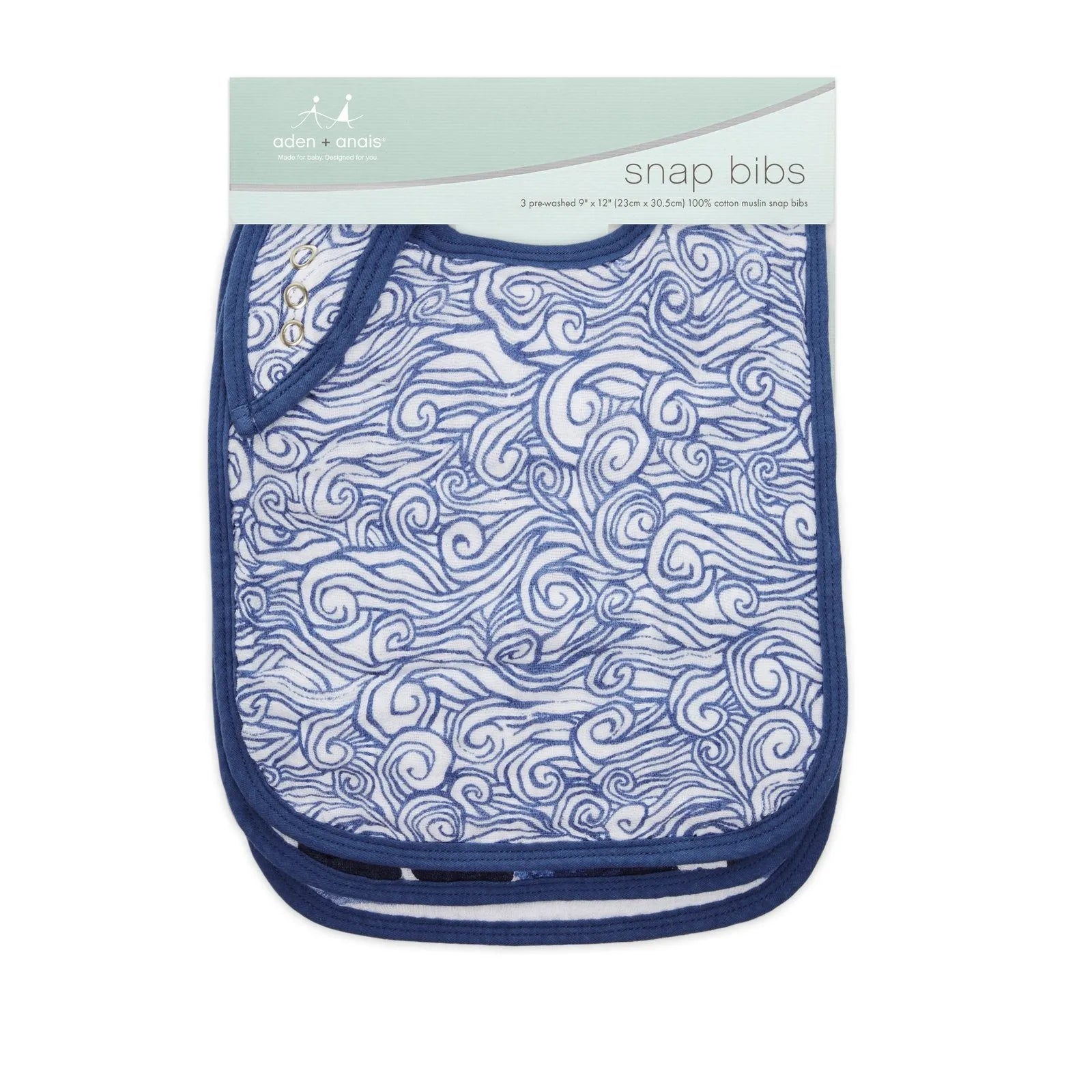 Aden & Anais Snap Bib - Pack of 3