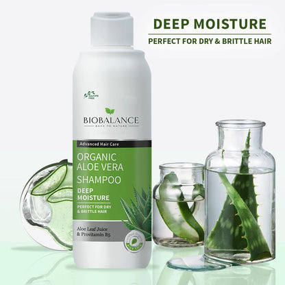 Biobalance Organic Faster Hair Growth Shampoo (Aloe, 330ml)