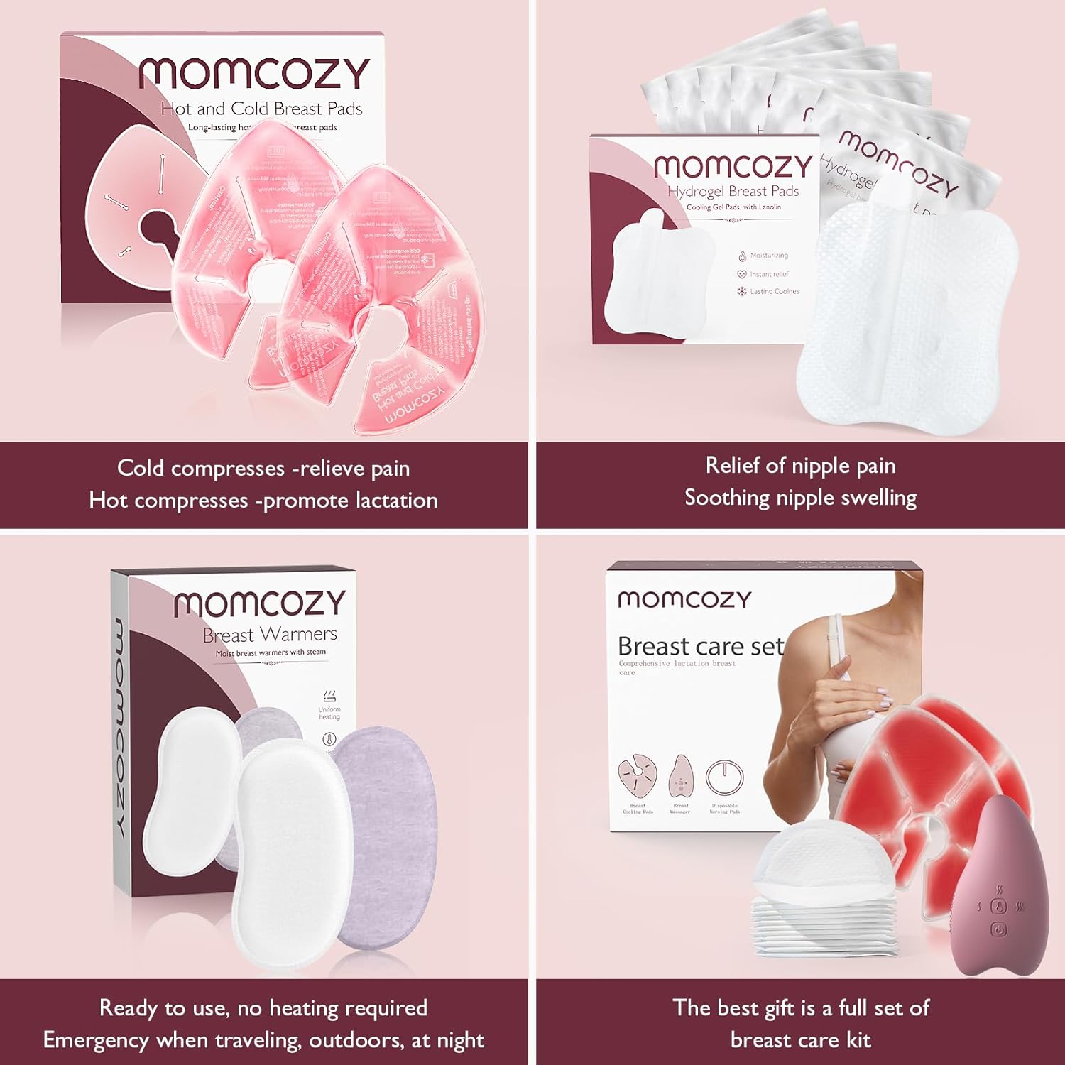 Momcozy Instant Heat Breast Warmers, 4 pcs