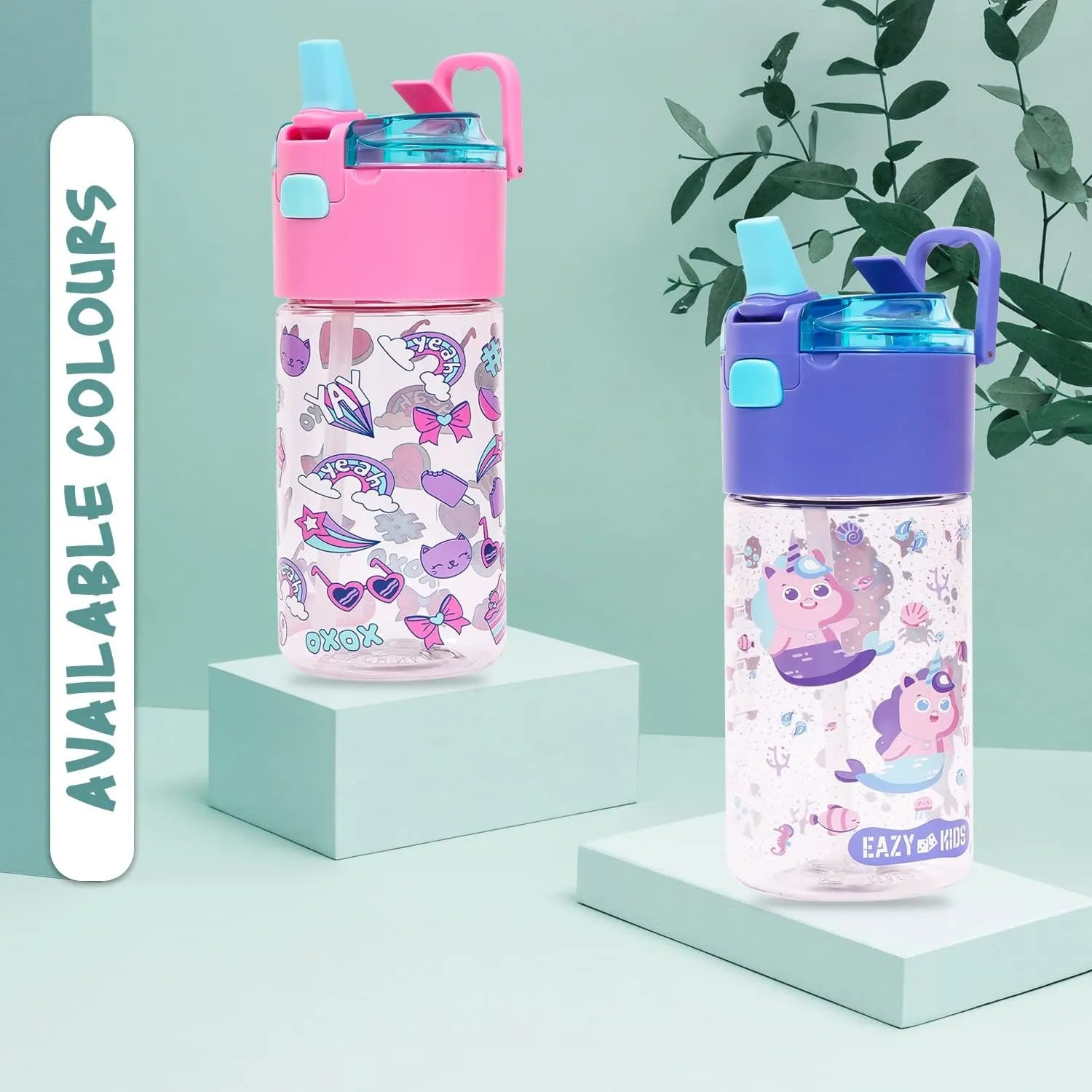 Eazy Kids Tritan Water Bottle With Snack Box (450ml)