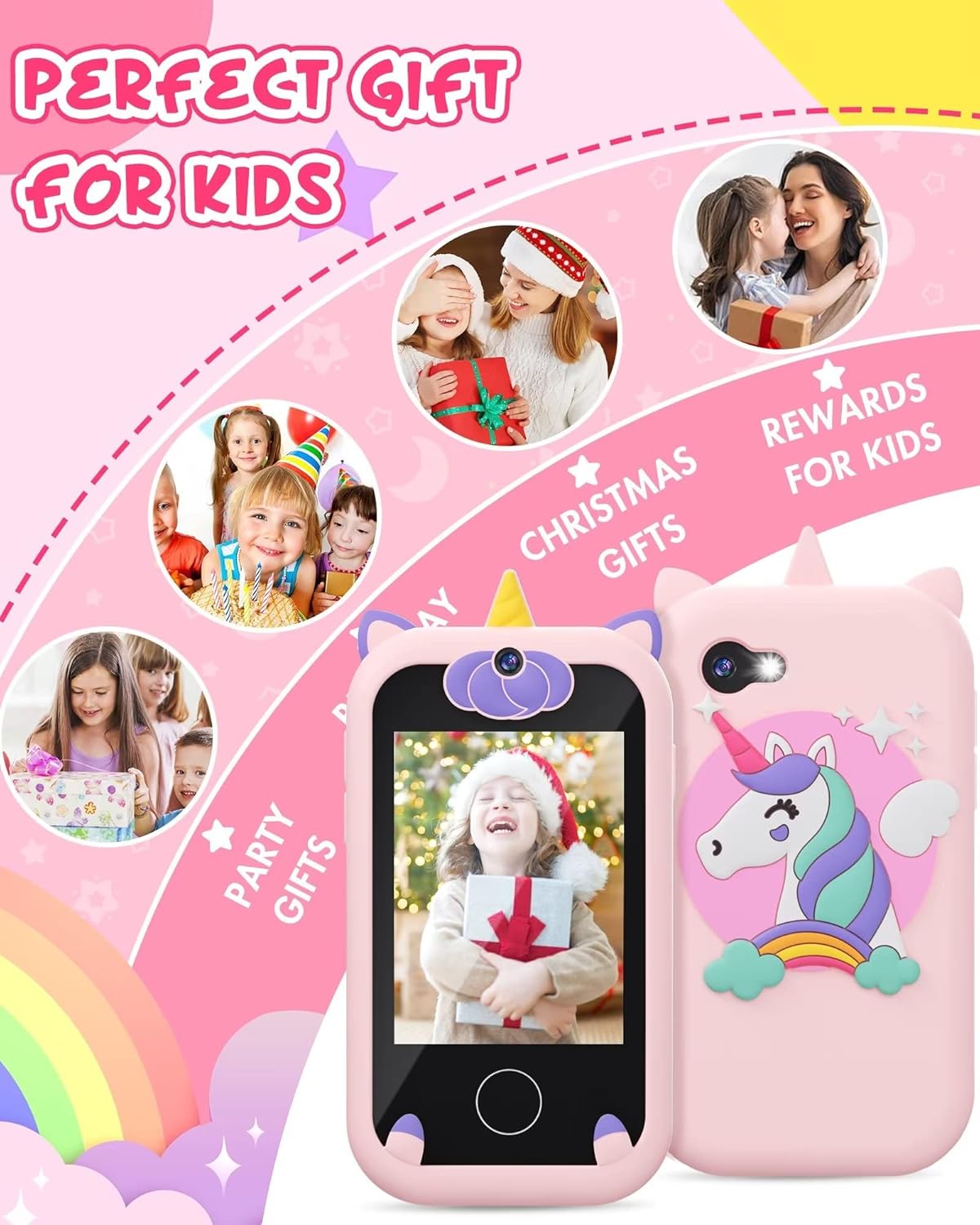 Smart Phone Toys for Toddler with Video and 8GB Memory Card