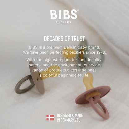 BIBS Anatomical Nipple Pacifier Colour - Pack of 2 (Size 2)
