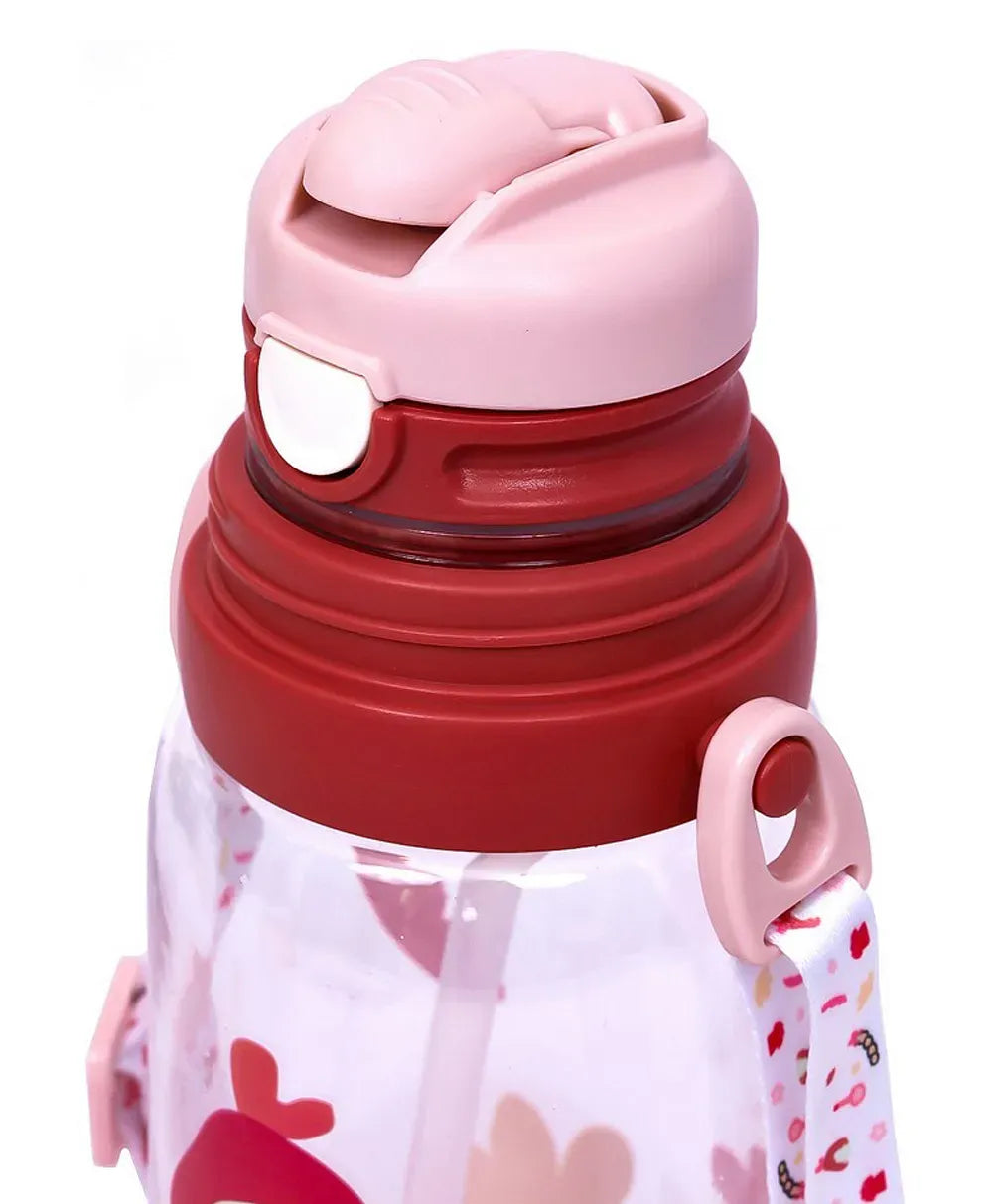 Eazy Kids Water Bottle With Straw (600ml)