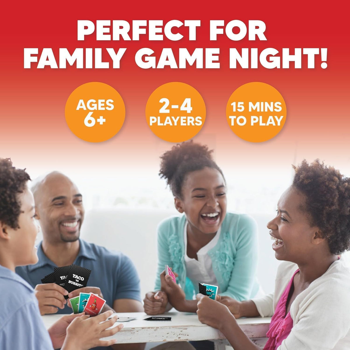 Taco vs Burrito Strategic Family Card Game