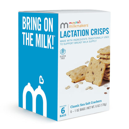 Munchkin Milkmakers Lactation Crisps for Nursing, Breastfeeding & Pumping Moms