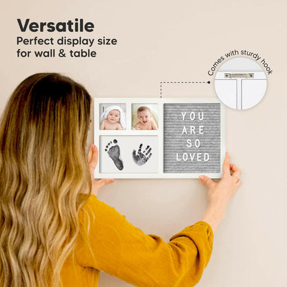 Keababies Heartfelt Inkless Frame with Letterboard (Alpine White)