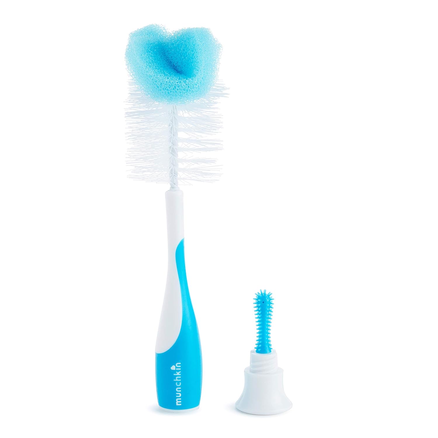 Munchkin Sponge Bottle Brush, Blue, 1pc