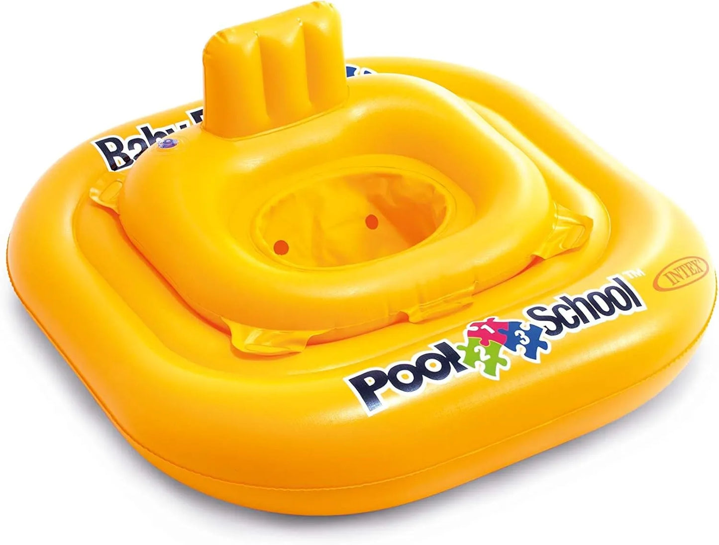 Intex Prism Frame Rectangular Pool Set With Ground Cloth, Cover Filter Pump & Safety Ladder (4.88mx2.44mx1.07m) With Free Intex Deluxe Baby Float Pool School