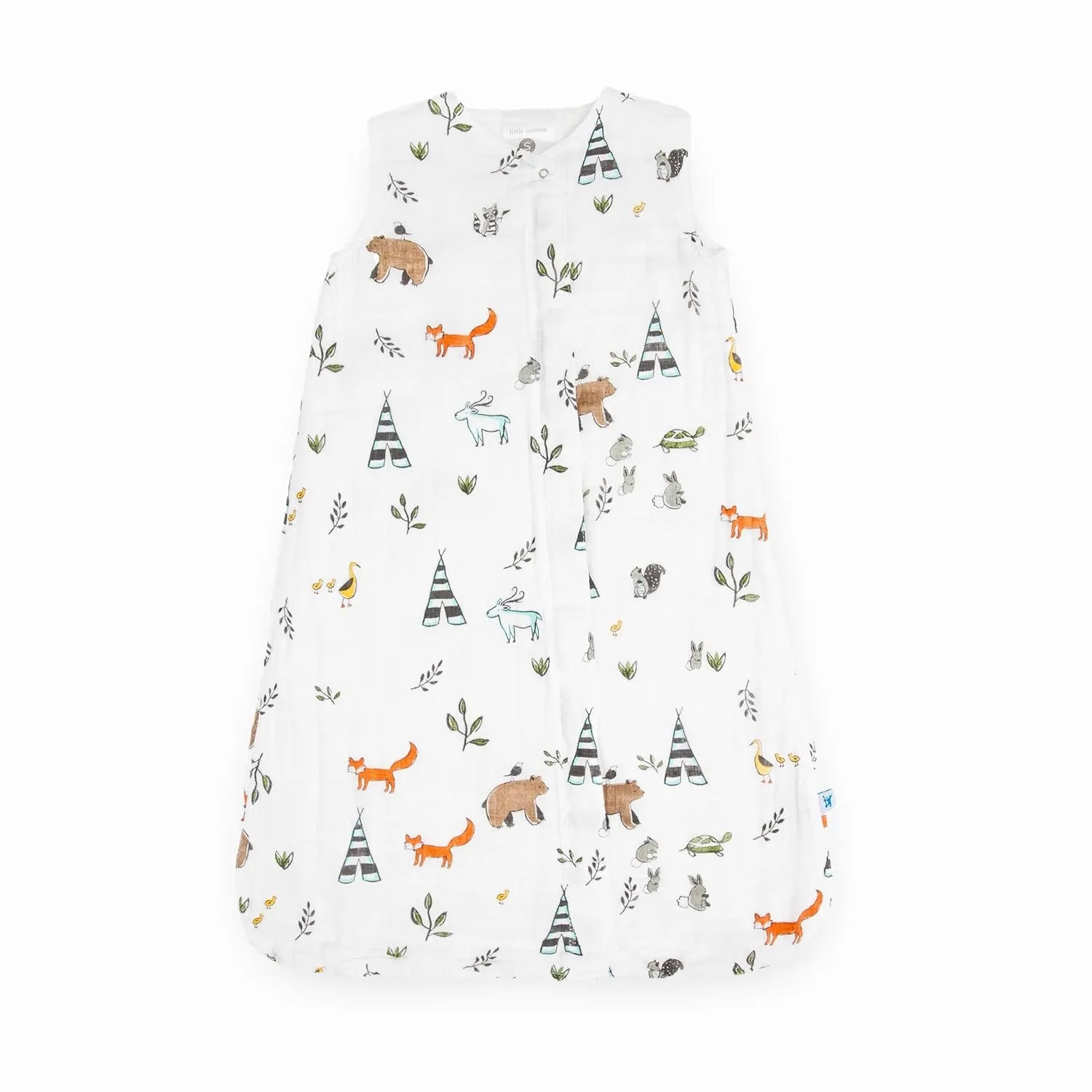 Little Unicorn Cotton Muslin Sleep Bag - Small (0-6 Months)