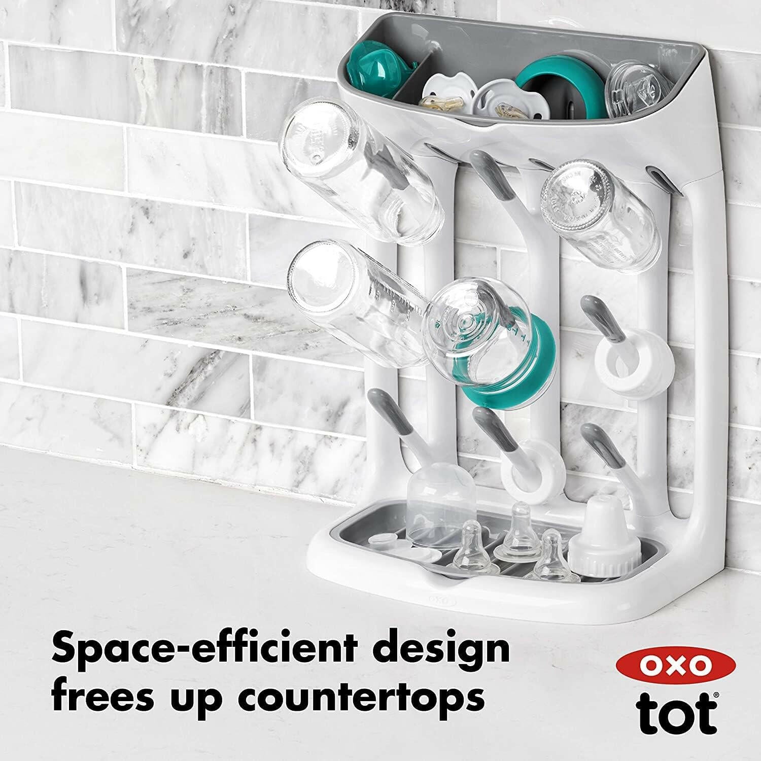 OXO Tot Space Saving Drying Rack - Gray.