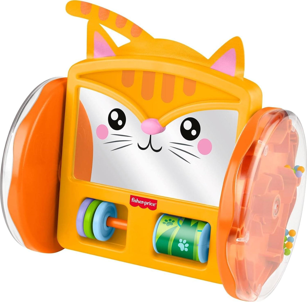 Fisher-Price Crawl-After Kitty Mirror Baby Activity Toy