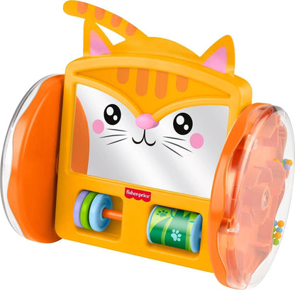 Fisher-Price Crawl-After Kitty Mirror Baby Activity Toy