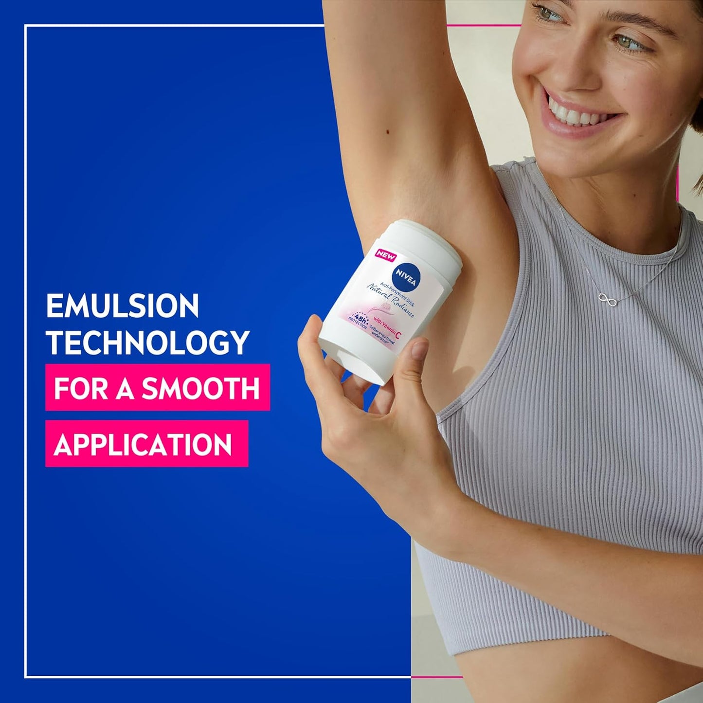 نيفيا مزيل عرق نسائي على هيئة عصا توهج طبيعي (50ml)