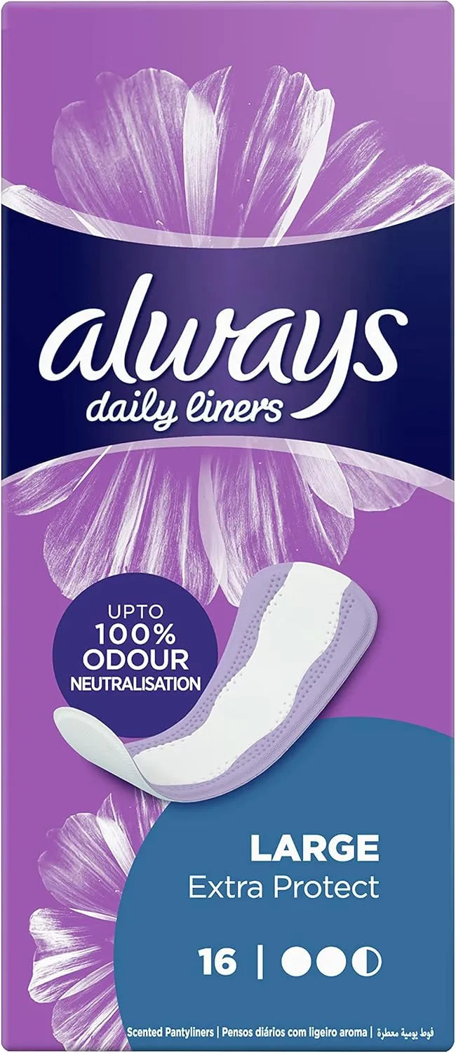 Always Liners Large Unscented (16 Pcs)