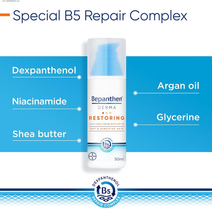 Bepanthen Derma Restoring Daily Face Cream With Spf 25 (50ml)