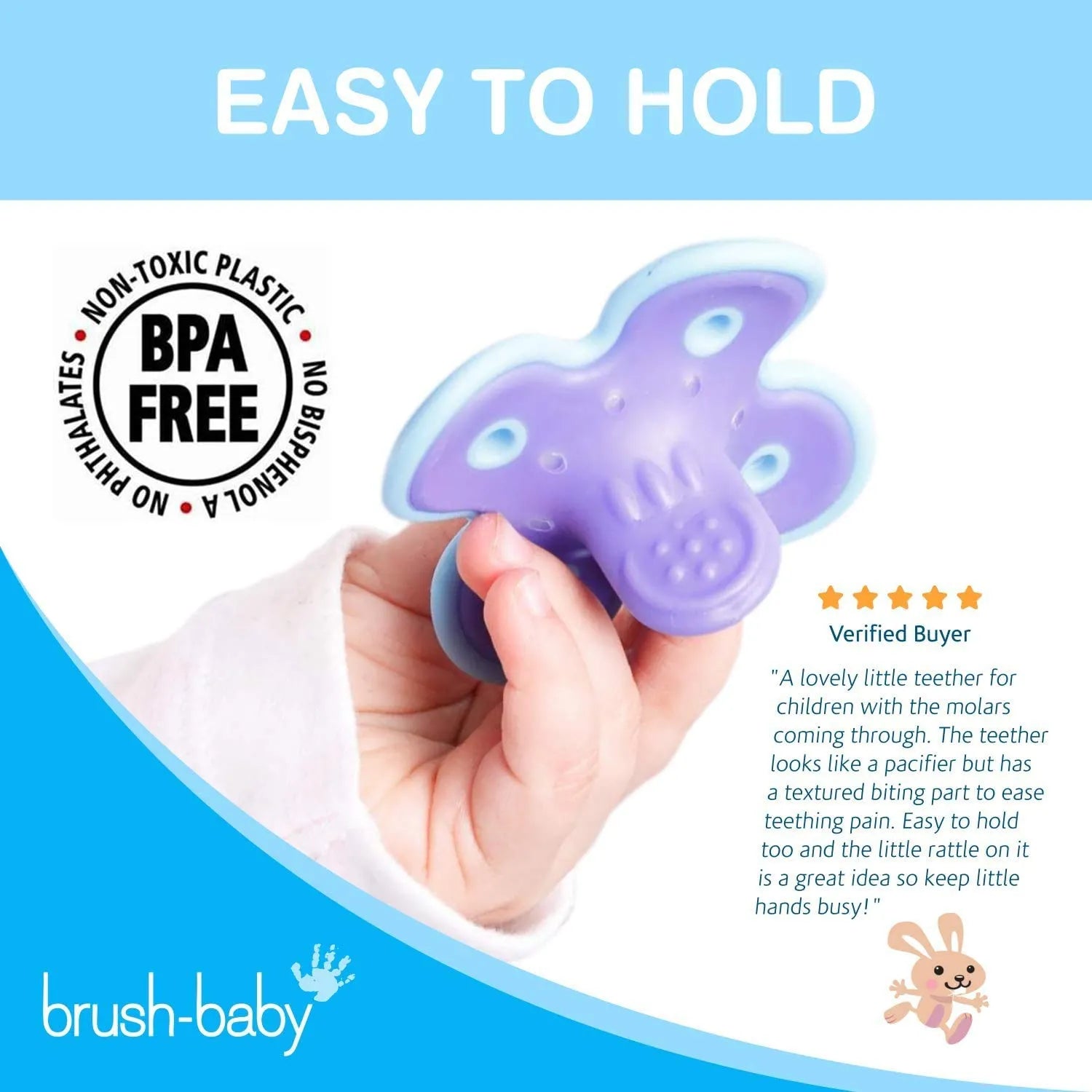 Brush-Baby Molar Munch & Teether - Pack of 2 (4 Months +)