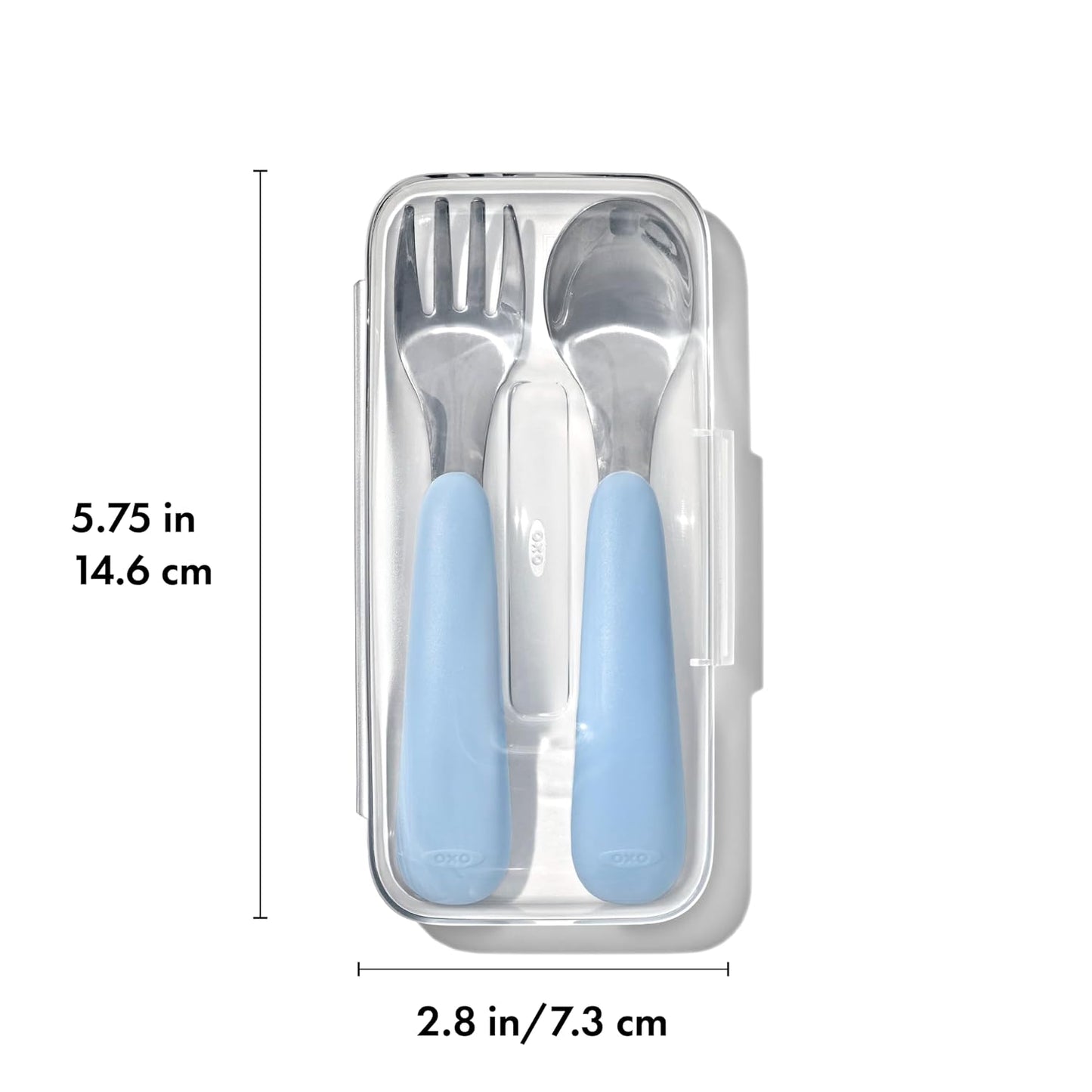 Oxo Tot On The Go Fork And Spoon Set (Dusk)