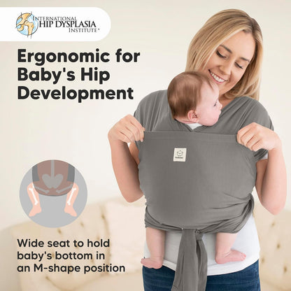 KeaBabies D-Lite Wrap Carrier – Stone Gray