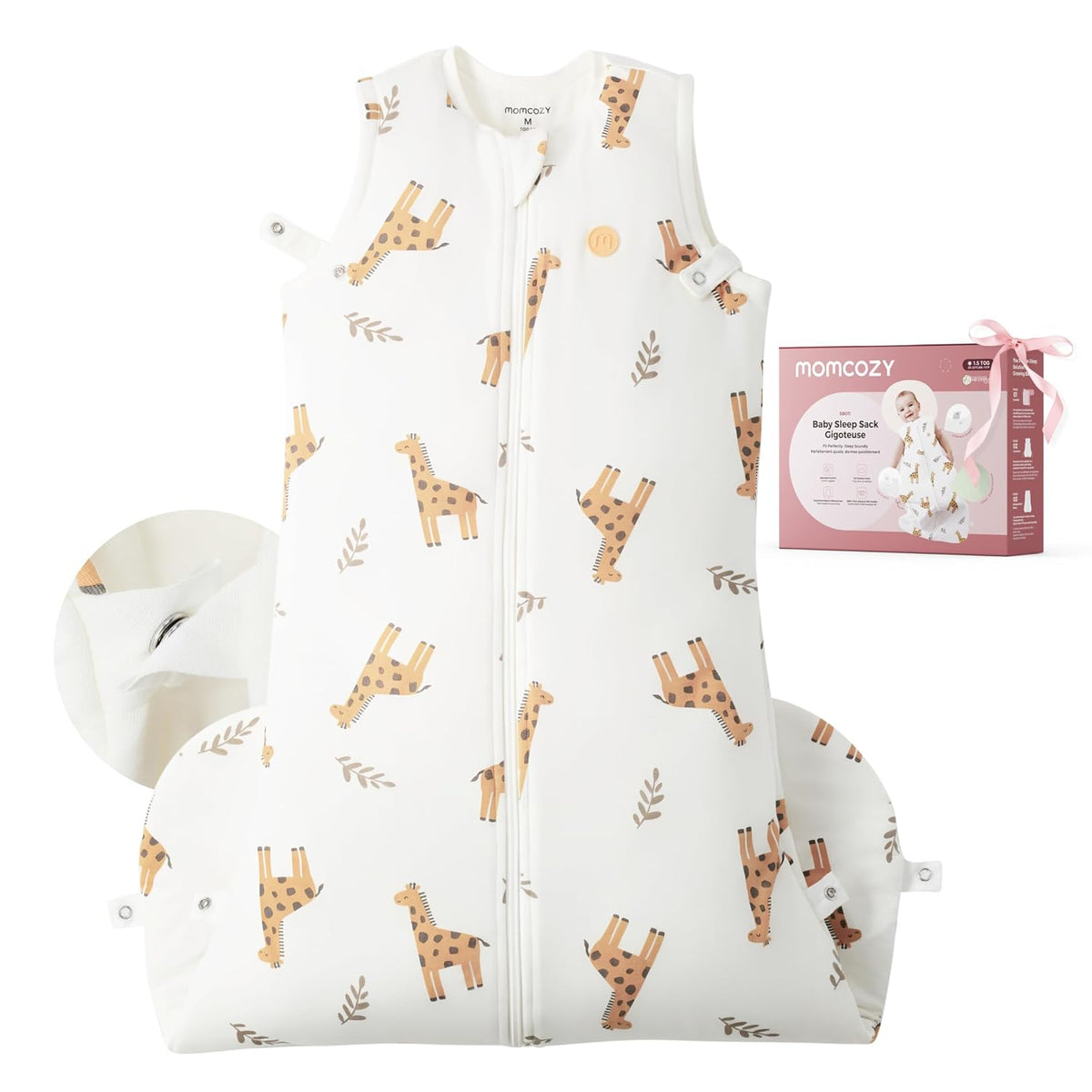 Momcozy Sleep Sack (Giraffe World, Medium, 6-12 Months)