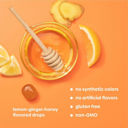 Upspring Stomach Settle Nausea Relief Drops, Lemon-Ginger-Honey Flavor, 28 Drops