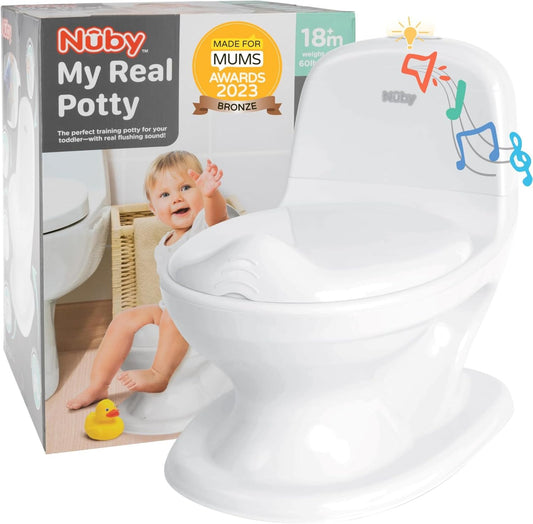 Nuby My Real Potty Realistic Toddler Potty (White)