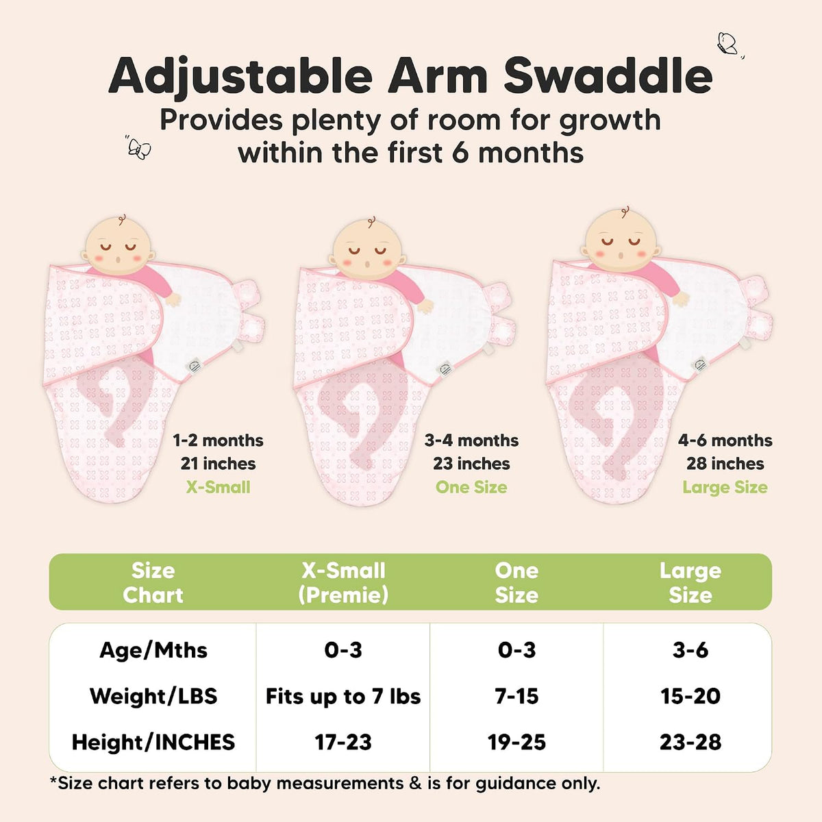 Keababies Soothe Swaddle Wrap (Garden) - Pack of 3