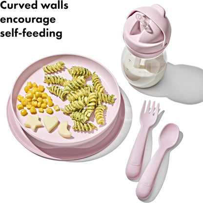 Oxo Tot Stick & Stay Suction Plate (Blossom)