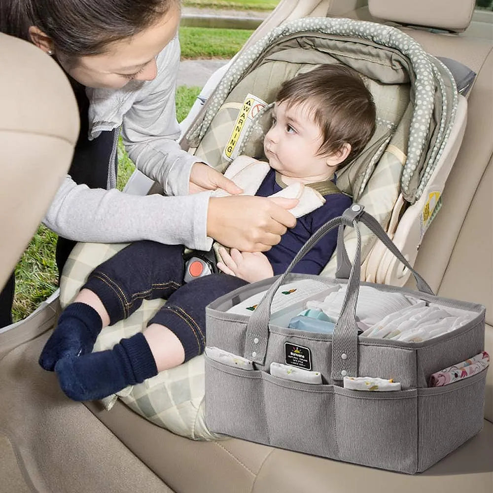Sunveno Organizer Diaper Caddy (Grey)
