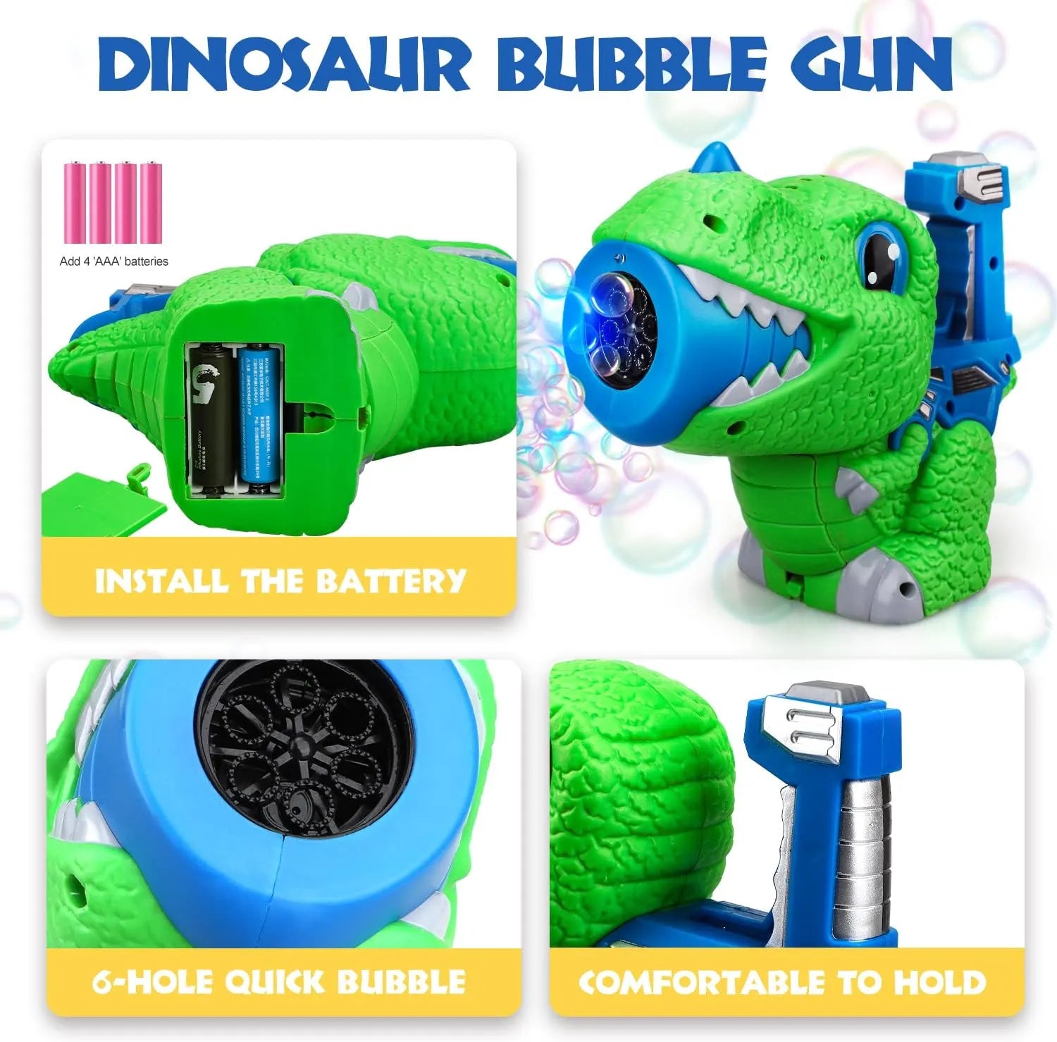 Hang Wing Dinosaur Bubble Gun