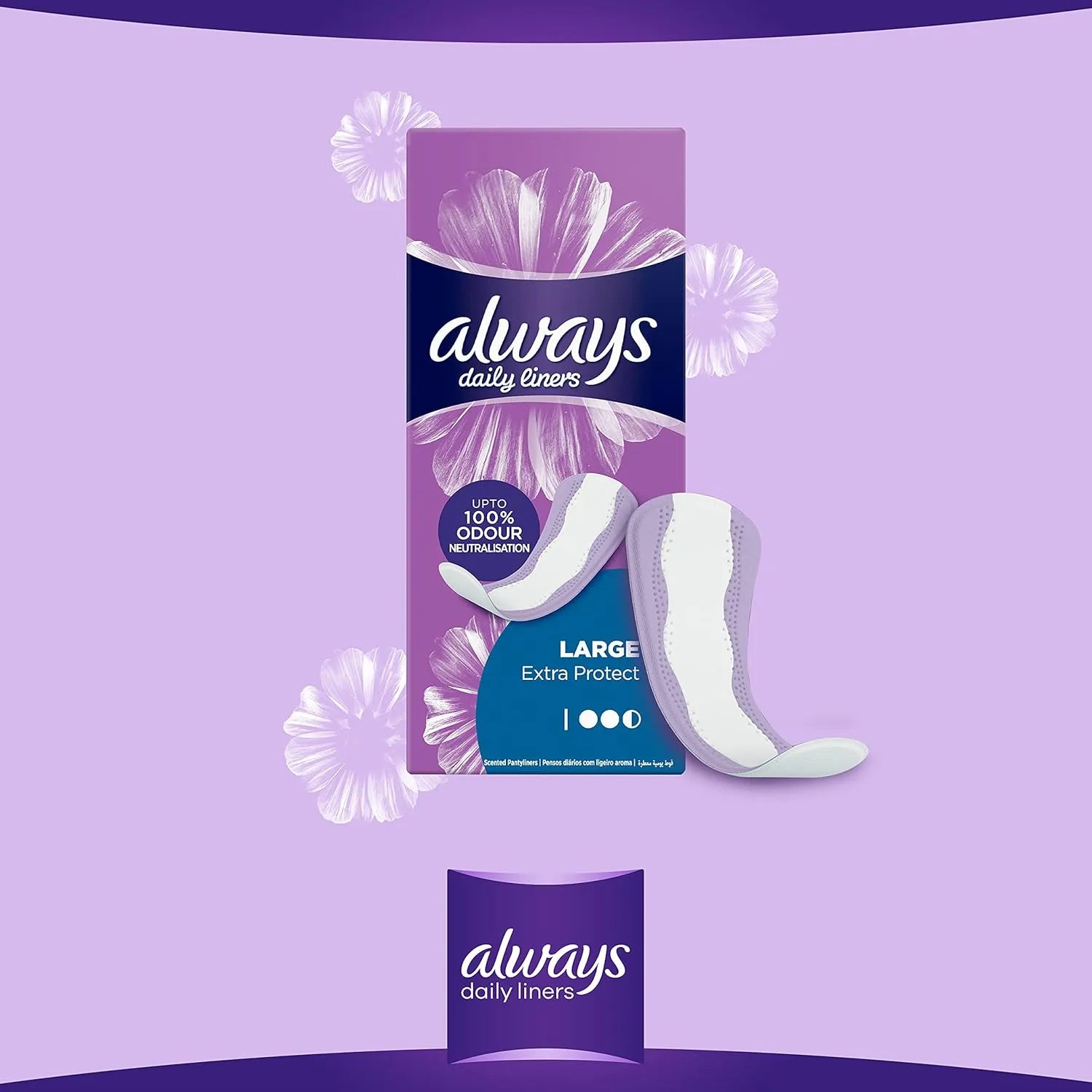 Always Liners Large Unscented (16 Pcs)