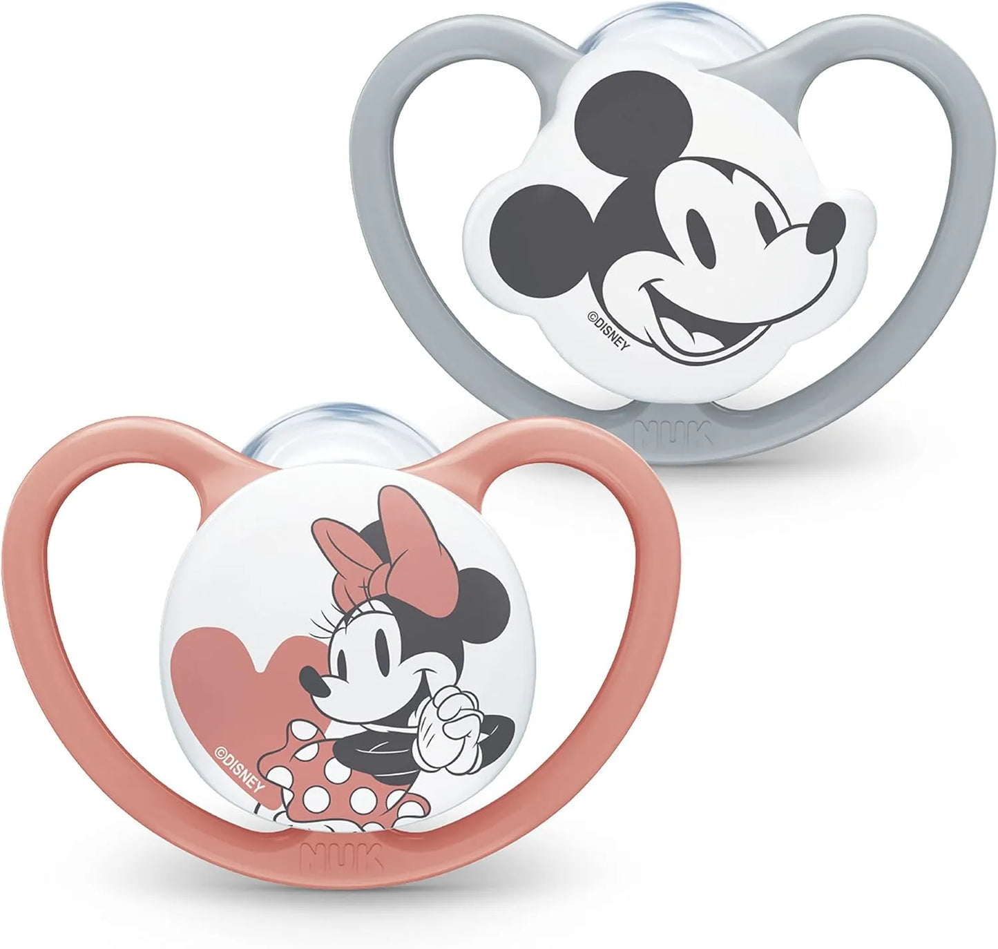 NUK Disney Mickey Mouse Space Silicone Soother (0-6 months) 2 Pcs