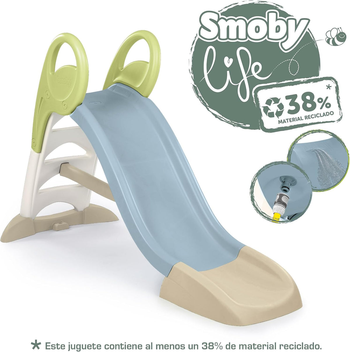 Smoby - Life GM Garden Slide With Water Connection