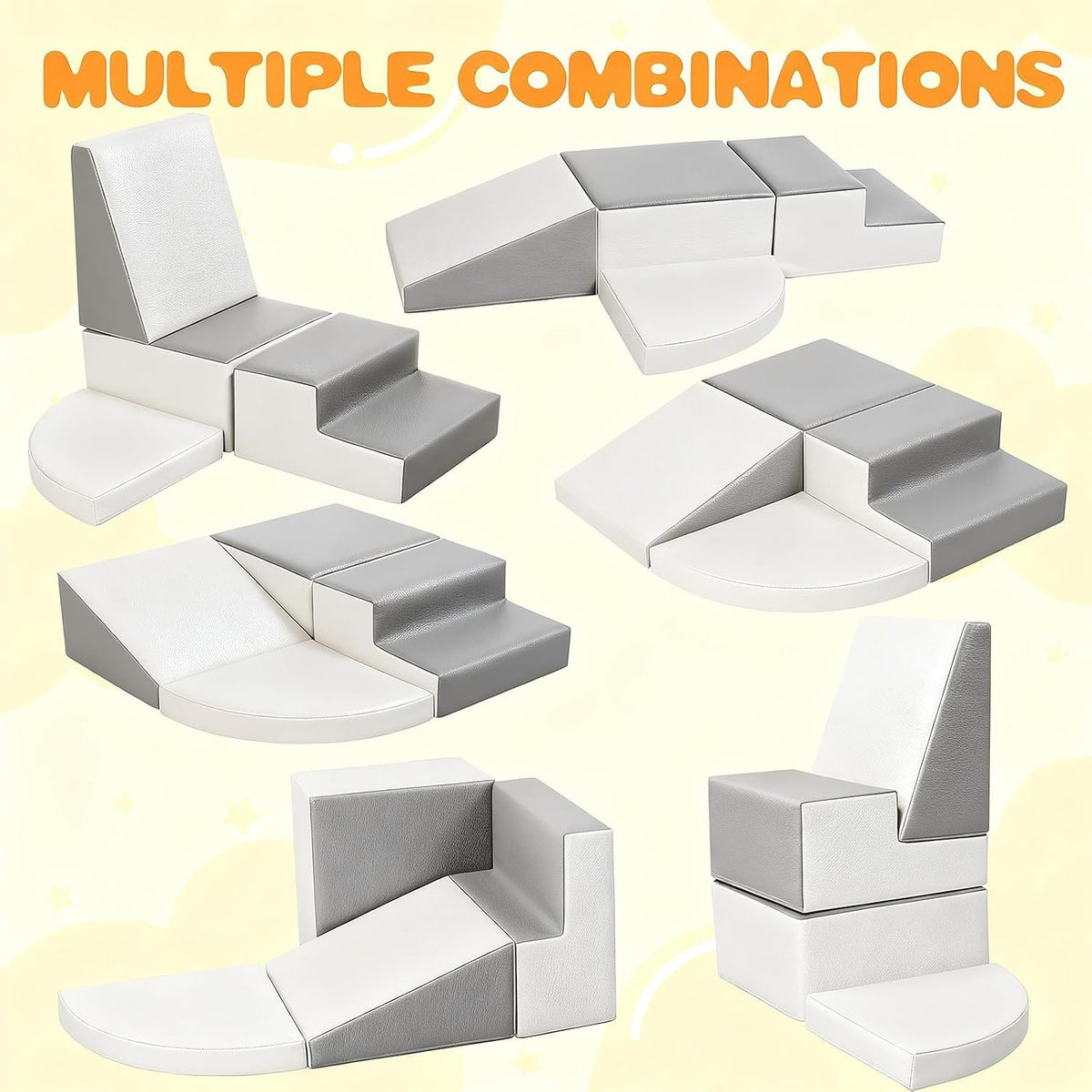 Soft Play - 4 Piece Foam Climbing Blocks for Toddlers - Soft Play Climber Set