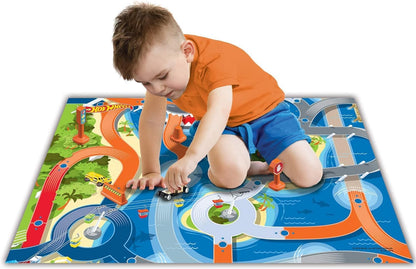 Hot Wheels - Deluxe Imaginmat Racing Playmat with Toy Car & Road Accessories