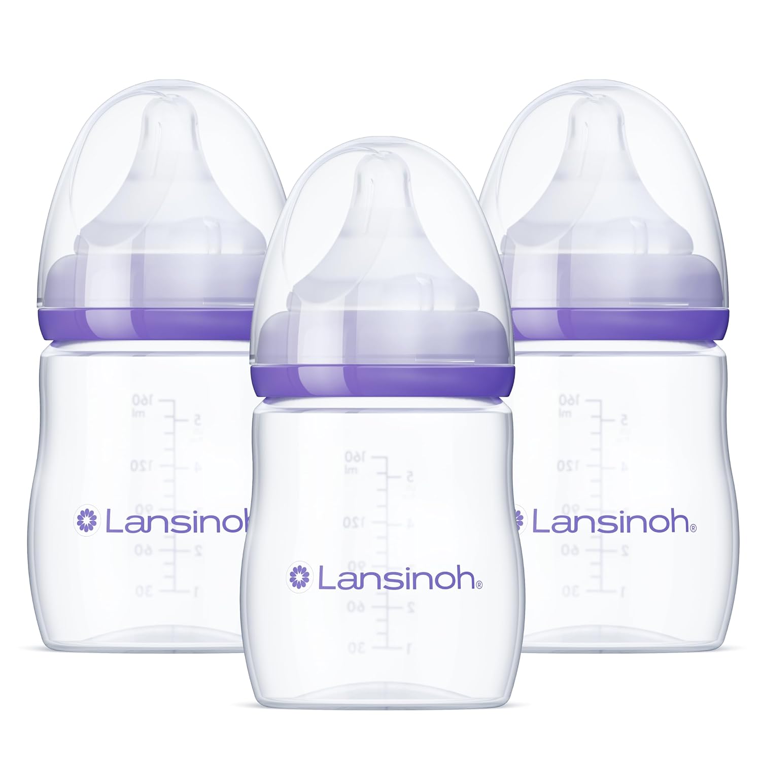 Lansinoh Anti-Colic Baby Bottles, 5oz, 3pcs