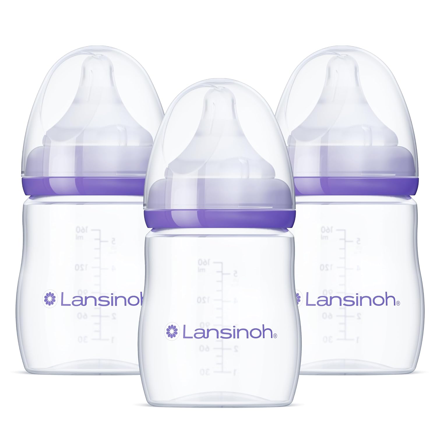 Lansinoh Anti-Colic Baby Bottles, 5oz, 3pcs - Main Image