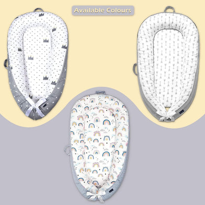 Little Story Soft Breathable Fiberfill Newborn Lounger Bed