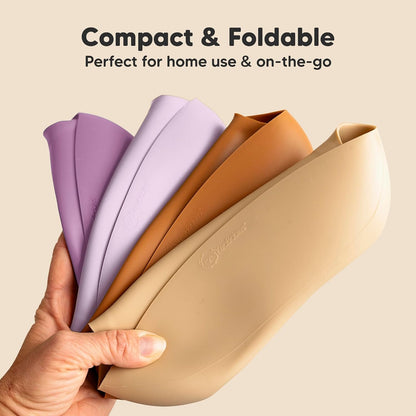 Keababies Prep Silicone Bibs (Amethyst) - Pack of 2