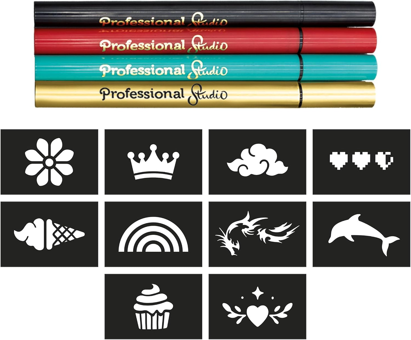 Buki Tattoo Felt Tip Pens – Golden, 54381
